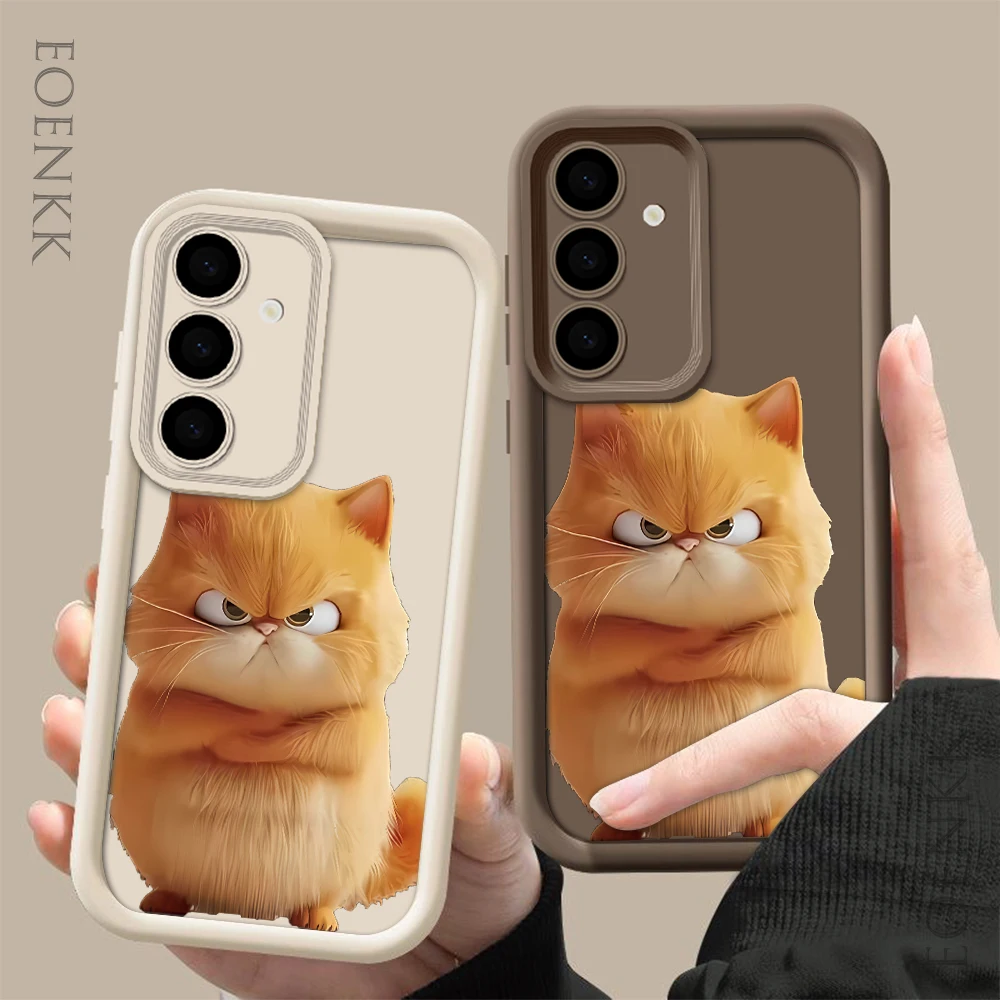 Vibrant Yellow Cat Phone Case with Ultra Lens Protection