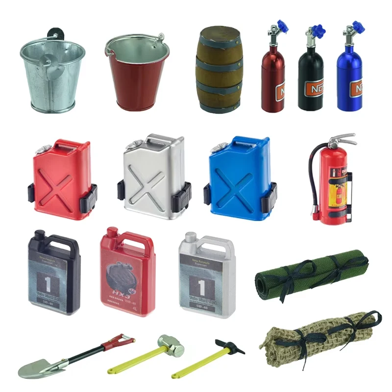 Kit D'outils Décoratifs En Métal Pour RC Rock Crawler 1:10 (SCX10, TRX-4) - Accessoire Simulation