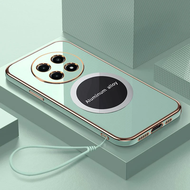 Luxury Square Plating Shockproof Phone Case Cover