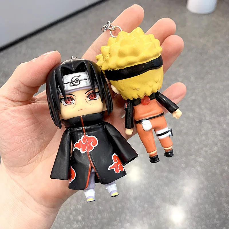 Chaveiro almofada Naruto, Sasuke, Itachi Uchiha, Minato, Kakashi, Jiraiya e  Sakura anime Naruto Shippuden almofadado kawaii fofo bolsa e chave