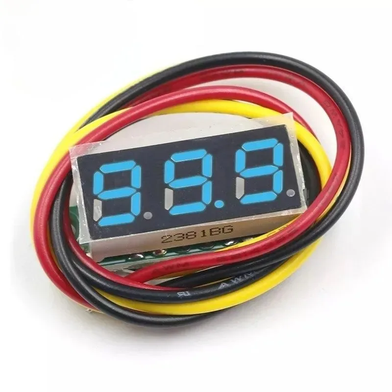 10/1pcs DC LED 디지털 디스플레이 패널 전압 측정기 빨간색 녹색 파란색 자동차 모바일 전원 전압 테스터 감지기 장비