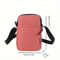 Sac messager à bandoulière Simple et décontracté, sac pour téléphone Portable pour femmes, sac à bandoulière Vertical pour clé de monnaie, carte bancaire, nouvelle mode 6
