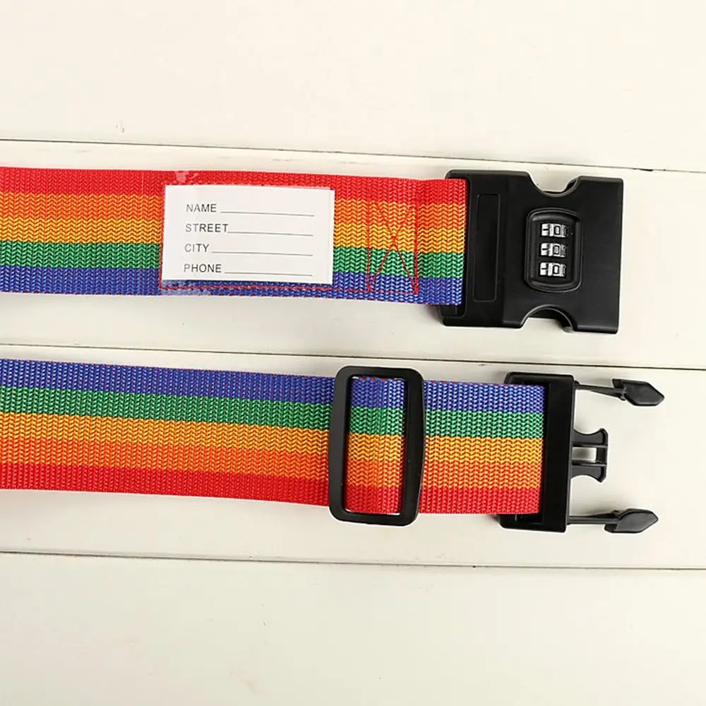 Cinghie E Etichette Per Bagagli – Set Da 4 – Regolabili, Nylon Resistente, Fibbia Sicura, Colori Vari - 3