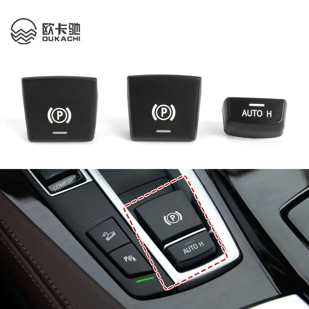 Electronic Parking Brake Switch Auto P Button Switch Cover For BMW 5 7 F01 F02 F07 F10 F11 F18 F30 520 523 730 2009 -