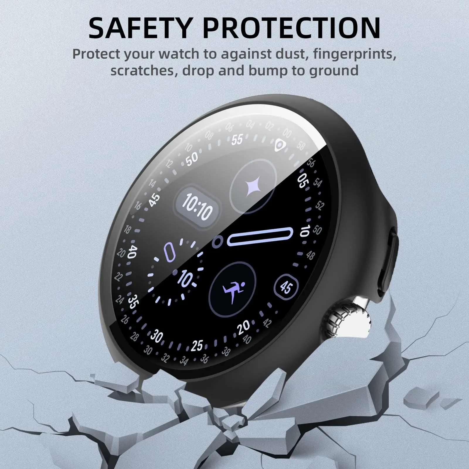 All-Around Bumper with Tempered Glass Screen Protector and Anti-Scratch Cover