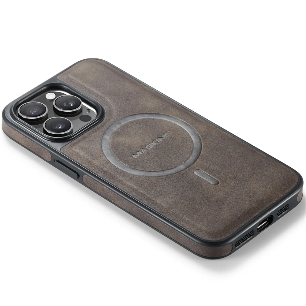 1PC Premium Magnetic PU Leather Case iPhone 17e 16 15 14 13 12 ProMax 17 Pro Max Shockproof Cover
