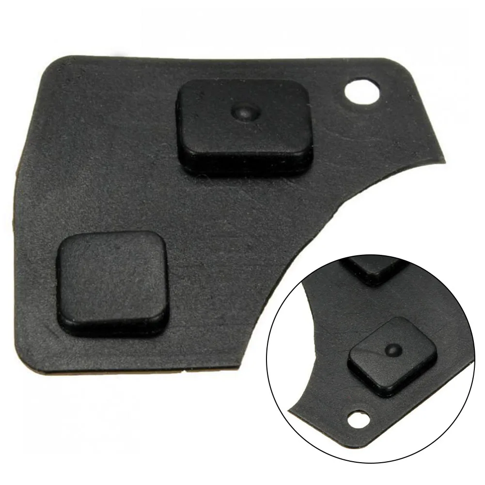 

Black Remote Key Fob Repair Switch Rubber Pad 2/3 Buttons For Toyota Fob Case Cover Shell Keypad Replacement