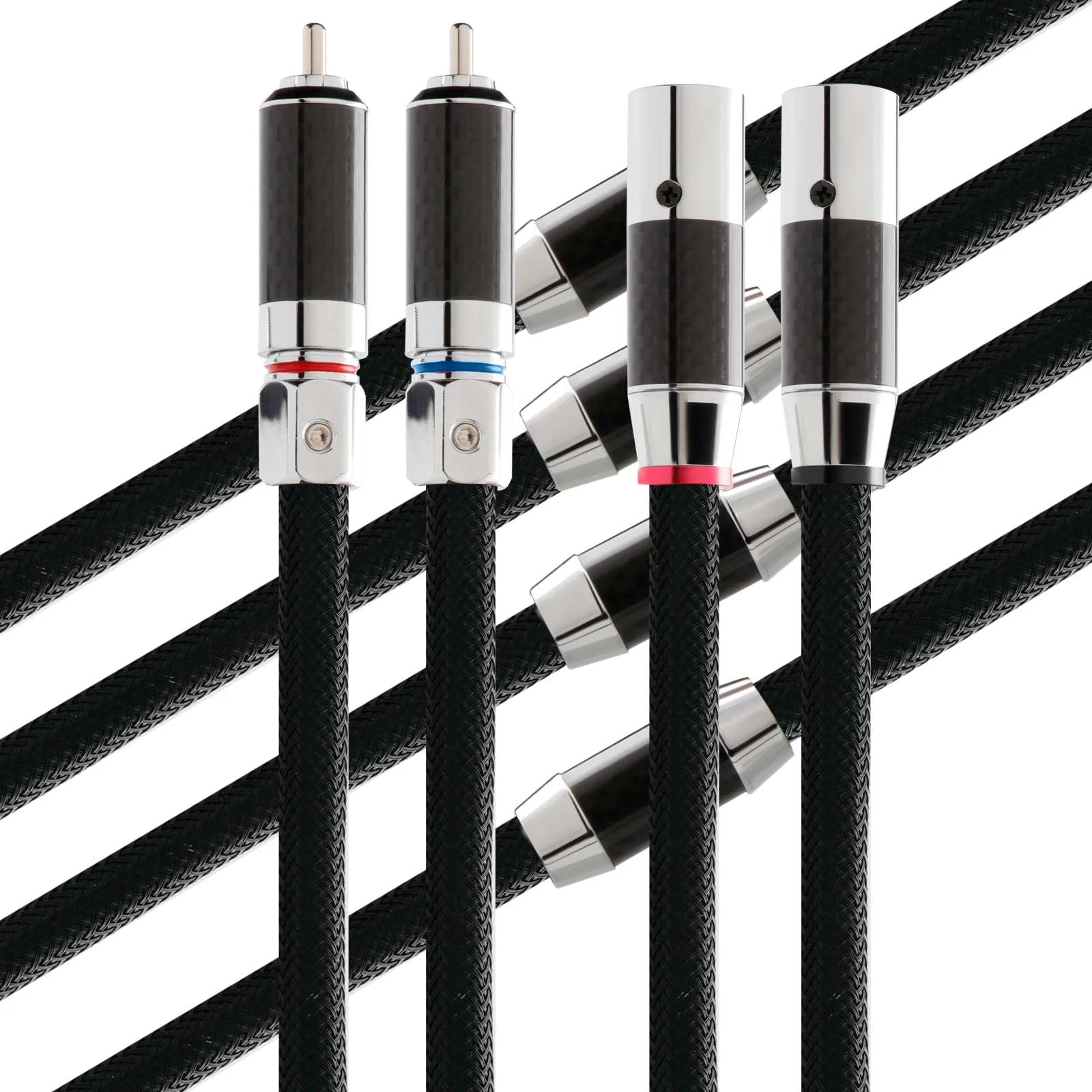 

Высокоаудиокабель 2328 4-жильный медный и серебряный кабель RCA в XLR Мужской Женский кабель для соединения балансировочный провод аудиосигнальный кабель