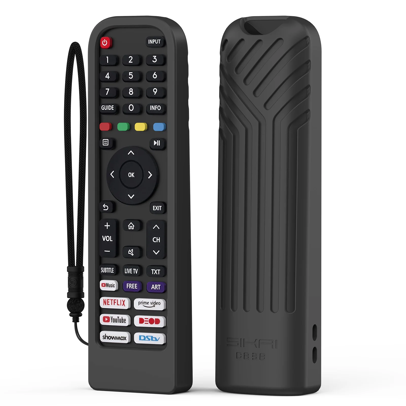 Custodia Remota In Silicone Per Hisense Smart Tv Qled Voice En2R30N En2K30P Copertura Telecomando Luminoso Android Tv En2H30H 55 A7300F