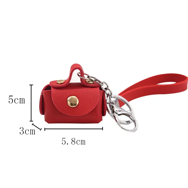 Cute Coin Purses Women's Bags Soft Leather Housekeeper Keychain Coin Wallet Pouch Mini Portable Storage Bag Small Earphone Box