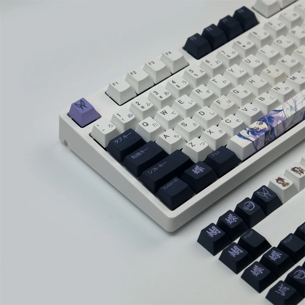 kochou shinobu tema chave caps para demônio slayer cherry perfil keycap