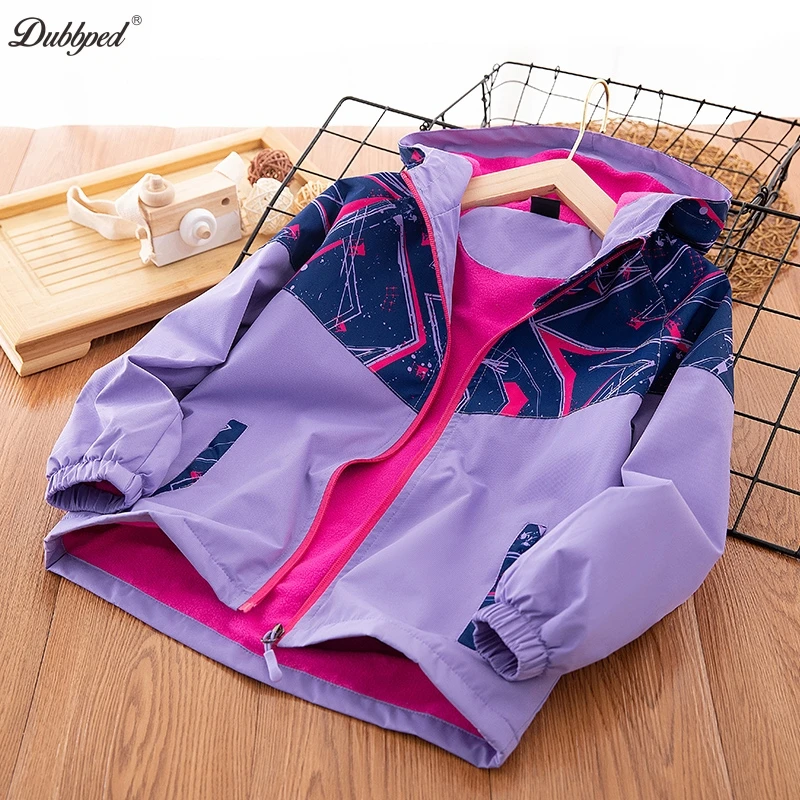 Dubbped Kids Jacket for Boys Reflective Zipper Design Coat