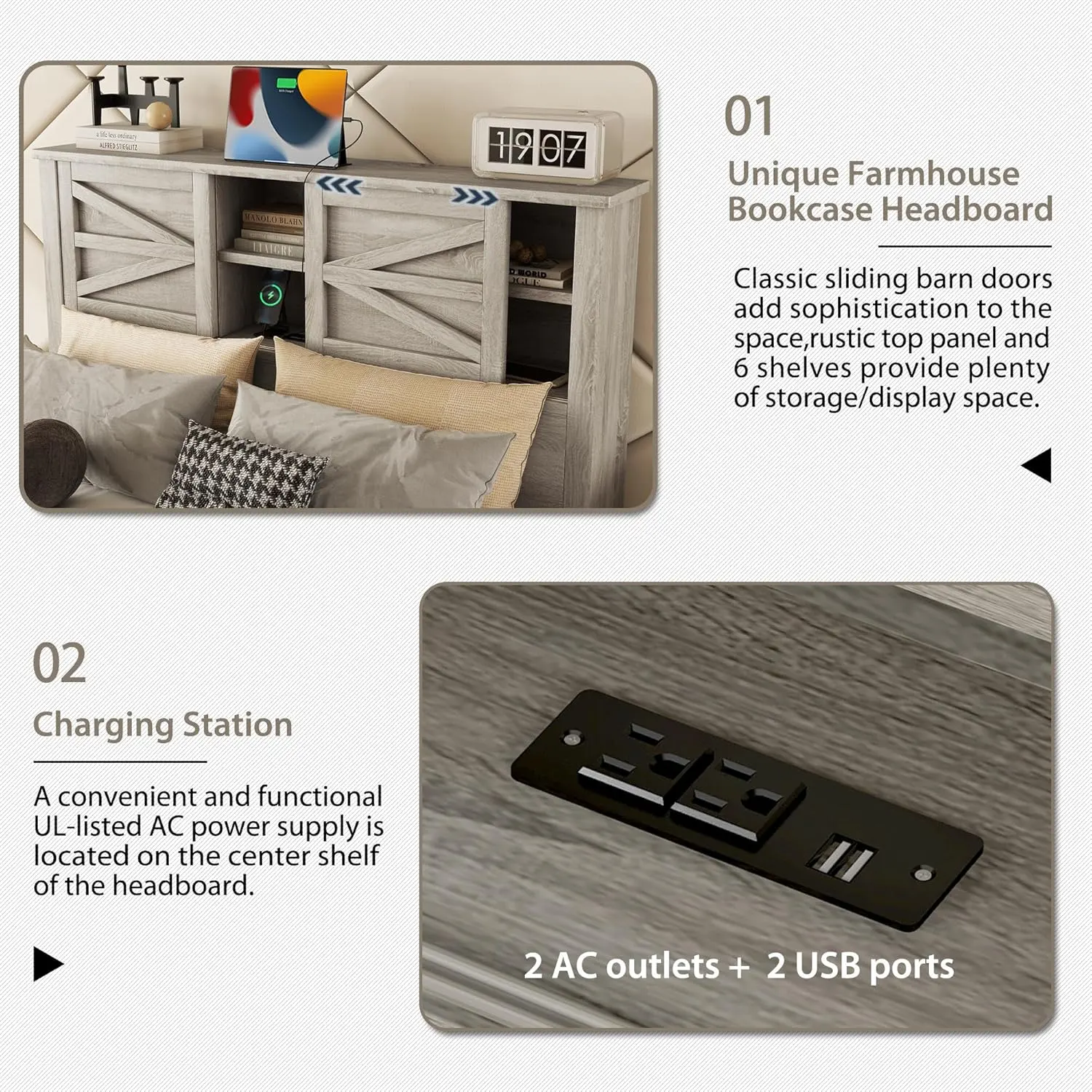 Farmhouse Bedroom Furniture Set 4