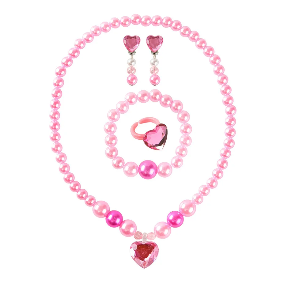 Peach Princess Accessories Crown Wand Gloves Earrings Necklace Wing Kids For Children Halloween Cosplay Costume Girls Party 6
