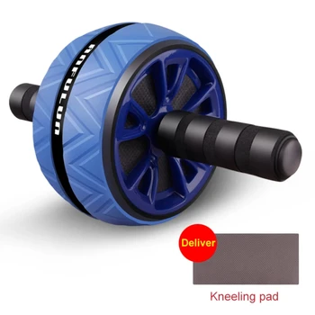 Ab Roller Big Abdominal Wheel Roller Stretch Trainer With Mat Arm Waist Abdomen Exercise Gym Fitness Equipment 4