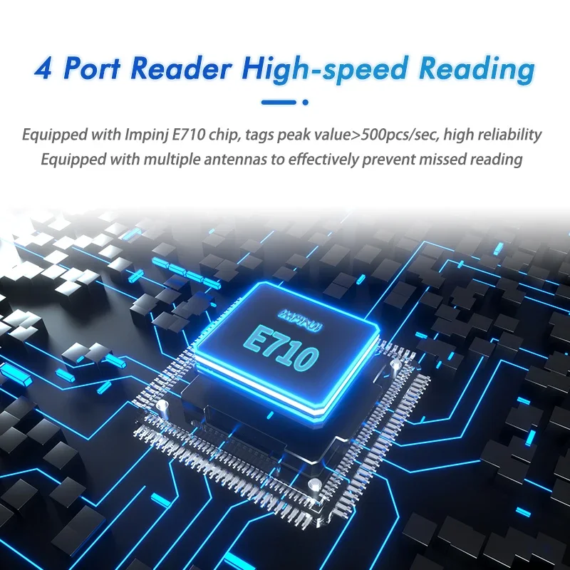 2026EPC ISO18000-6C Impinj E710 4포트 출입 통제 카드 리더기 UHF RFID 15m 장거리 리더기