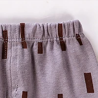 Ensembles de pyjamas en coton unisexe pour enfants, vêtements d'intérieur trempés, motif de dessin animé animal, ours, lapin, garçons, filles, quatre saisons, nouveau 5