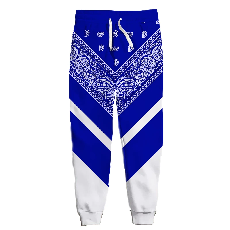 

New Bandana Pattern 3D Print Causal Clothing Fashion Men Women Tracksuits Crewneck Hip Hop Pants Plus Size S-7XL Streetwear Men