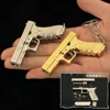 6.5cm Glock G17 Pistol Weapon Model Keychain Metal Game Pendant Ornaments Model Christmas Gifts Children's Toys Gifts for Boys 2
