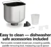 Beach Bread Maker Machine, Digital, Programmable, 12 Settings + Gluten Free, Dishwasher Safe Pan + Kneading Paddle, 2 l 5