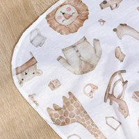 Kangobaby #My Soft Life# New Design 100% Polyester Cotton-like Fibre Baby Swaddle Blanket Newborn Wrap Size 100x100cm 2