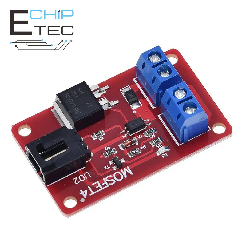 

Free shipping 1PCS Channel 1 Route MOSFET Button IRF540 + MOSFET Switch Module for Arduino