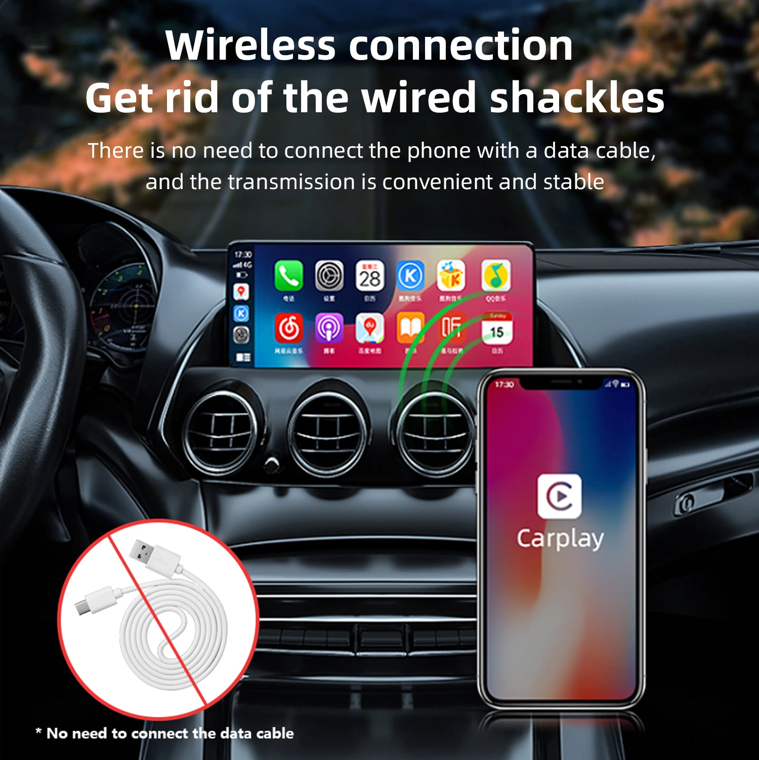 Wireless CarPlay adapter