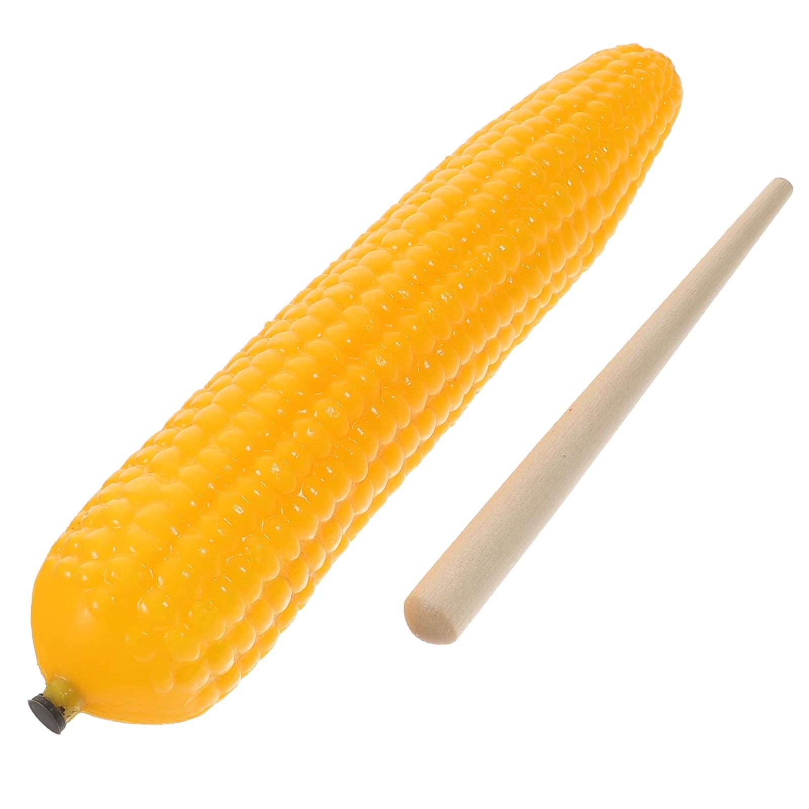 Simulated Corn Sand Shaker Maraca Rhythm Stick Early Educational Toys Wooden Orff Percussion Instrument Music Equipment