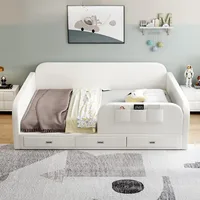 Chambre à coucher moderne lit esthétique luxe tête De lit enfants rangement 180x200 Cama De Lujo Para dortoir accessoires pour la maison 2