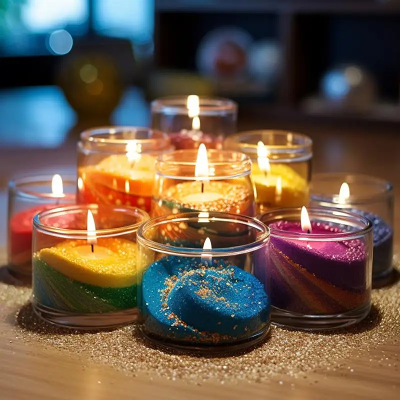 Description Picture 3 of itemSand Painting Wax Colorful Granular Pearl Wax DIY Candle Making Materials For Candle Handmade Supplies For Colour Sand Wax