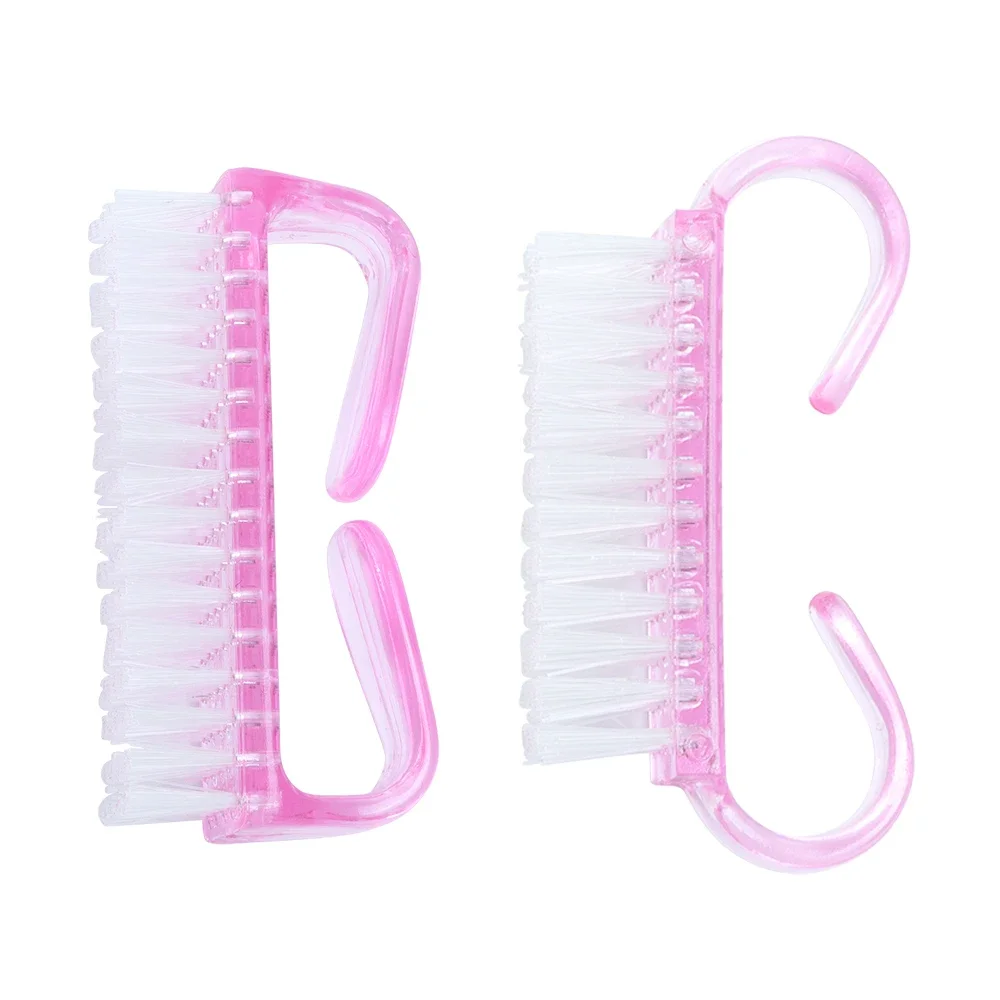 Nail Brushes 1PC 5 Types Nail Brush Cleaning Remove Dust Powder Plastic Cleaner for Acrylic UV Gel Nails Art Manicure Care Accessories
