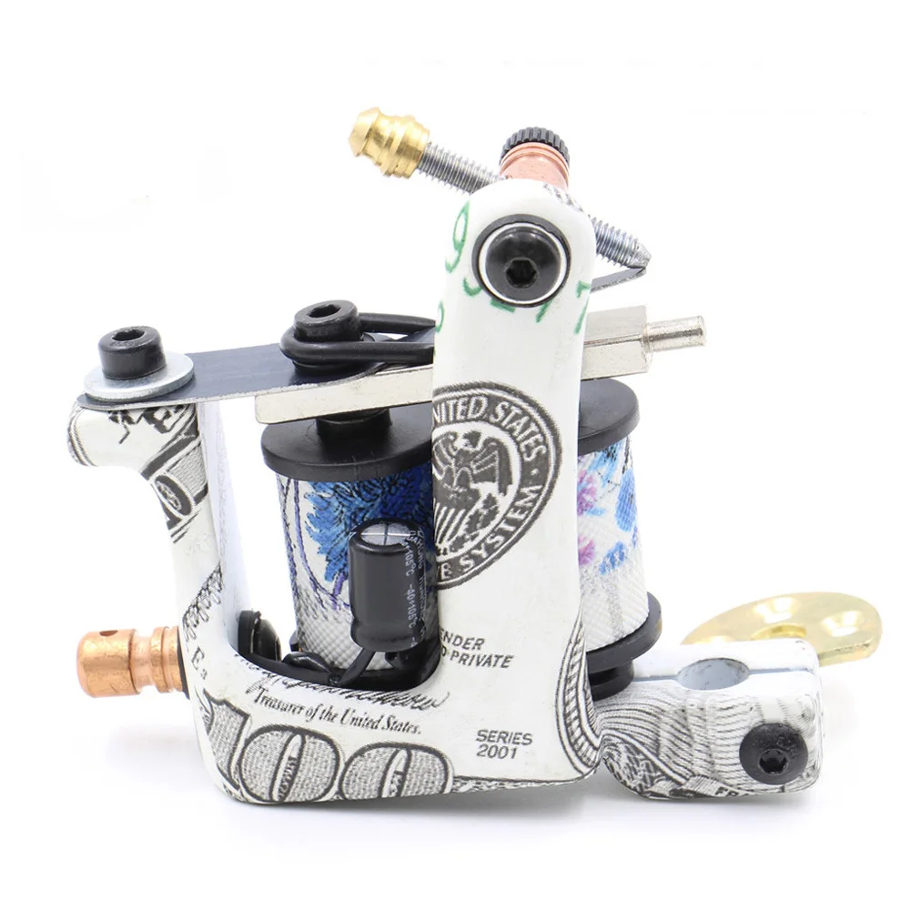 10 Wrap Coils Tattoo Machine Gun Classical Cast Iron Tatoo Machine for