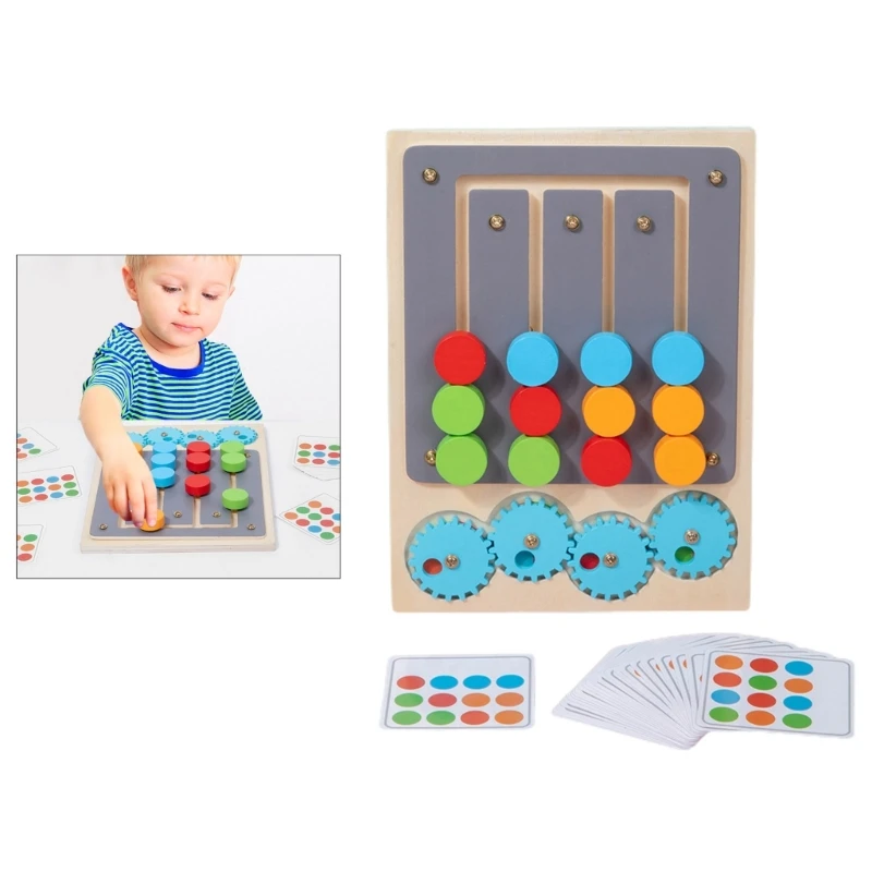 

Montessori Color Cognition Wooden Puzzle Toy Baby Toddler Thinking Training DropShipping