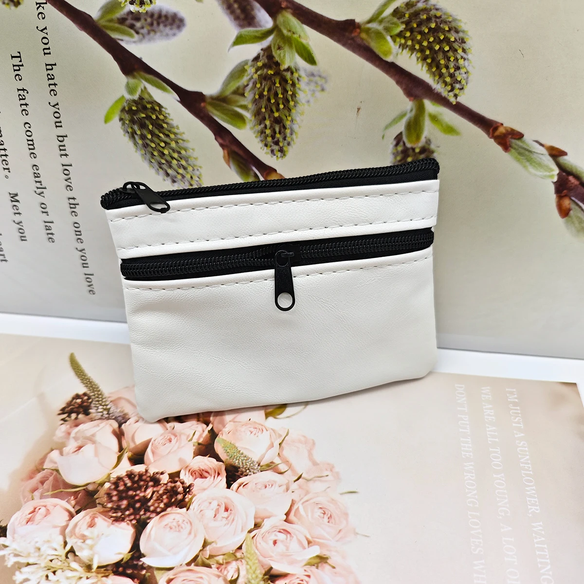 PU monetų piniginės talpos demonstracija