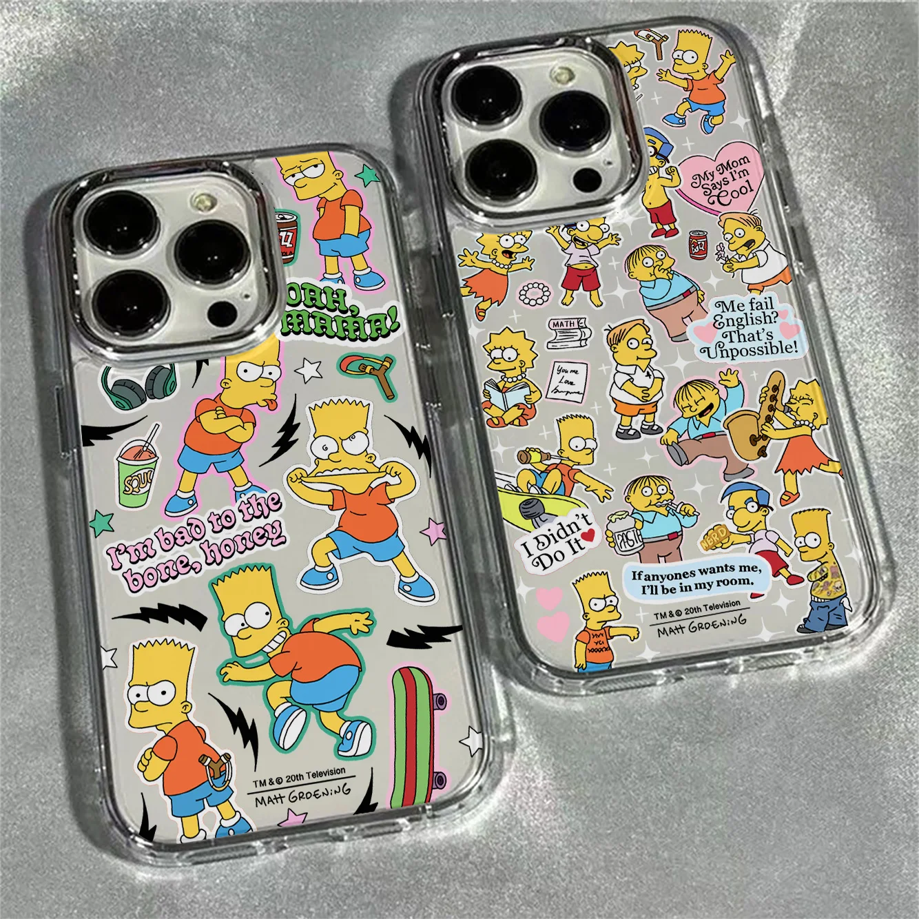Cartoon Simpsons Hot Phone Case - Transparent Soft Cover