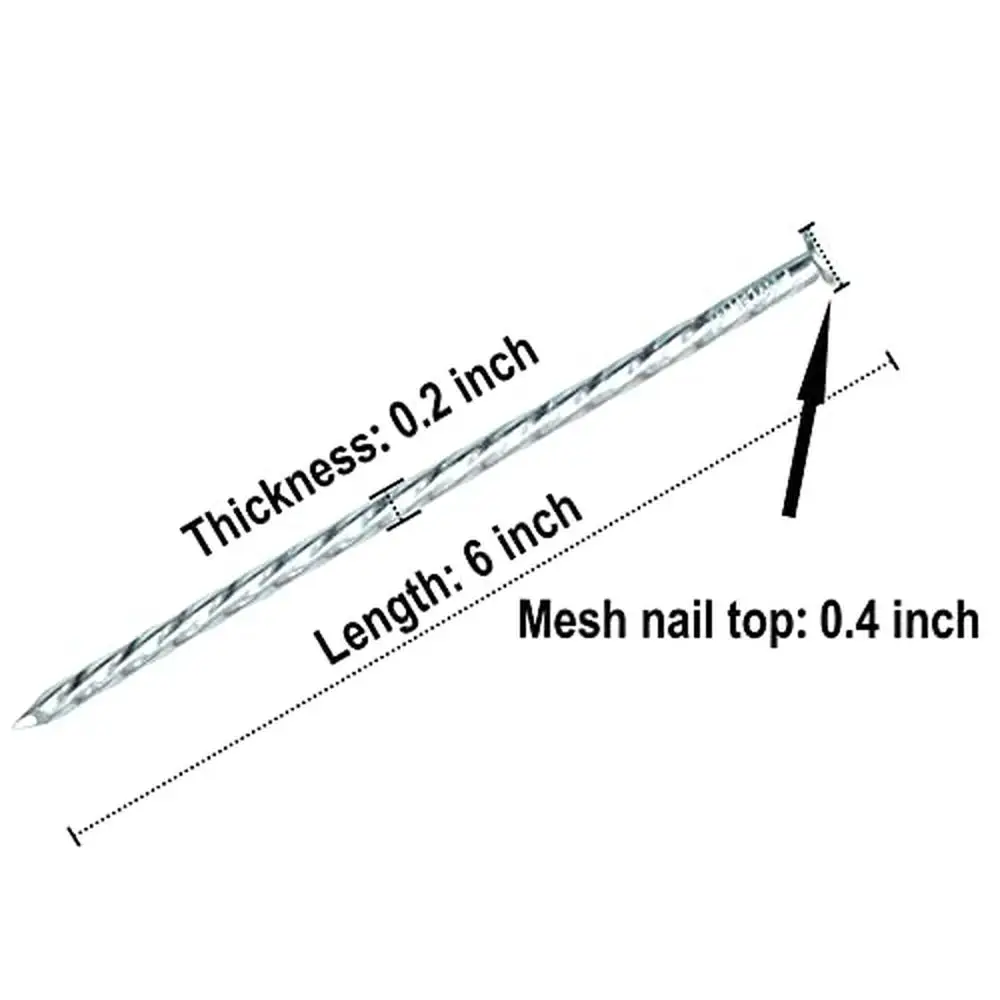 Non-Rust Metal Garden Stakes 6-Inch Spiral Landscape Edging Anchors Pack of 50/100/150