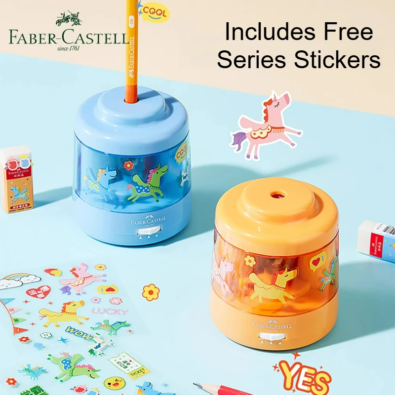 파버카스텔 전동 연필깎이 5초 안에 깎아주는 놀이공원 다단계 완전 자동 USB 충전