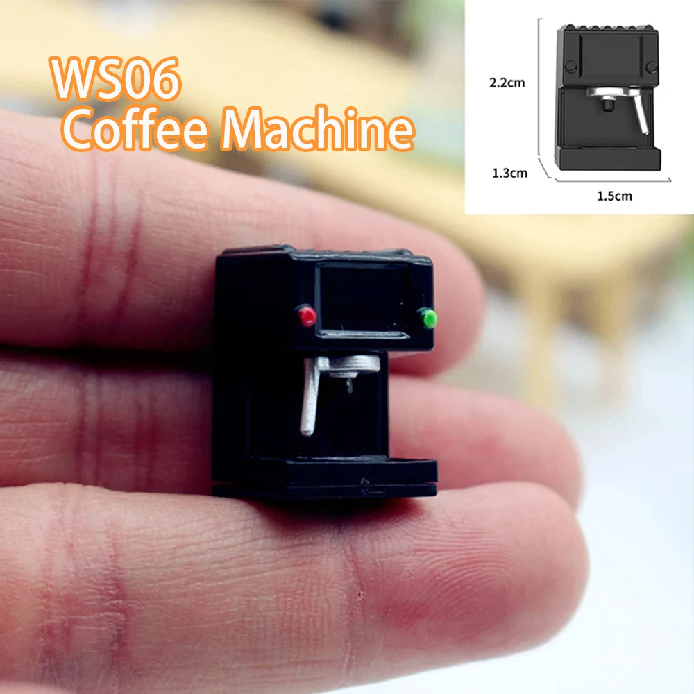 1:12 Scale Miniature Dollhouse Coffee Machine Accessories Blender Juicer Appliance Model Doll Furniture Play Mini Kitchen Toy 5