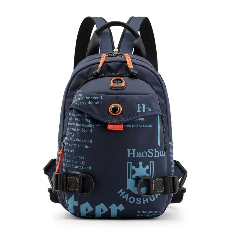 Mini mochila impermeable para hombre, mochila de viaje ultraligera de nailon, mochila para adolescentes, estudiantes, mochila con estampado de letras, bolso pequeño XA24C