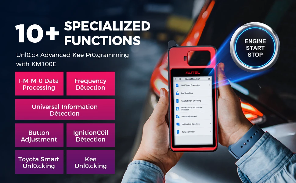 Compatibilité véhicules programmateur de clé Autel KM100
