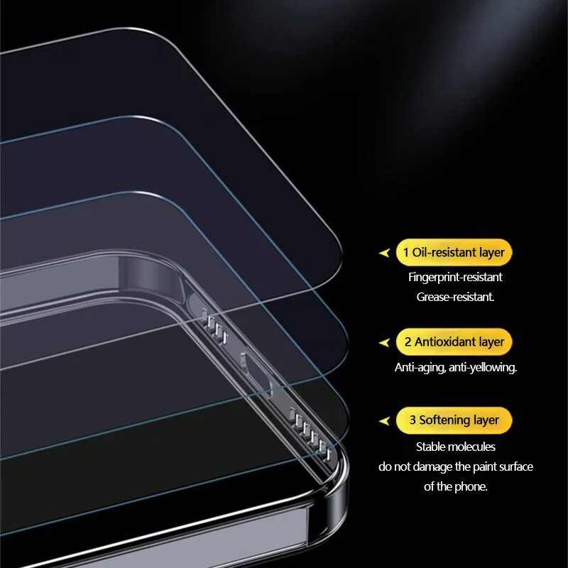 Flexible Durable Phone Cases: Clear TPU Cover with 360° Soft Transparent Shockproof Shield