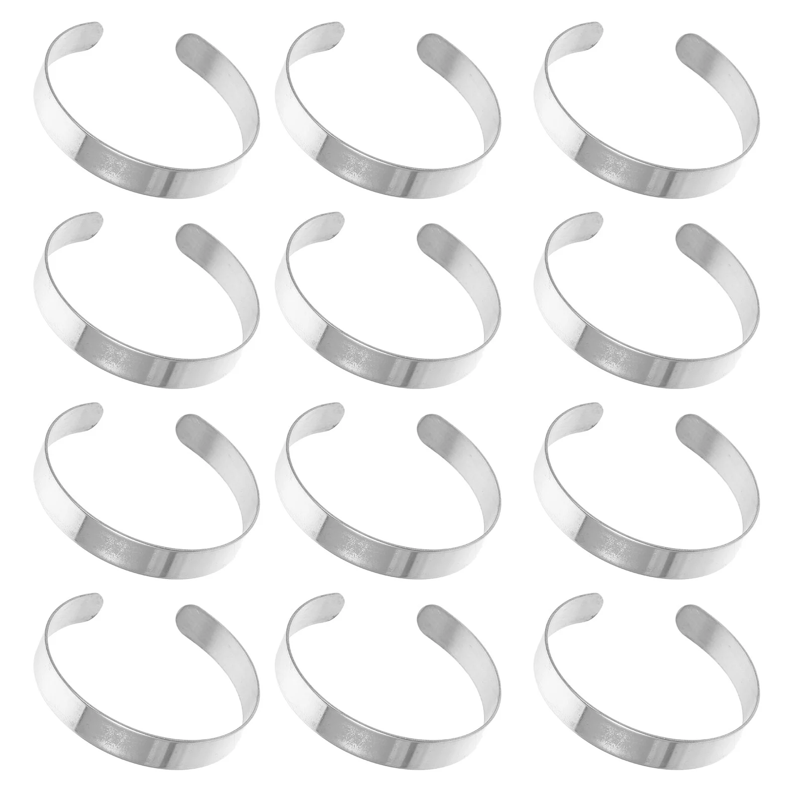 

10Pcs Bracelets Stamping Blank Curved Cuff Bangle DIY Bracelet Accessory