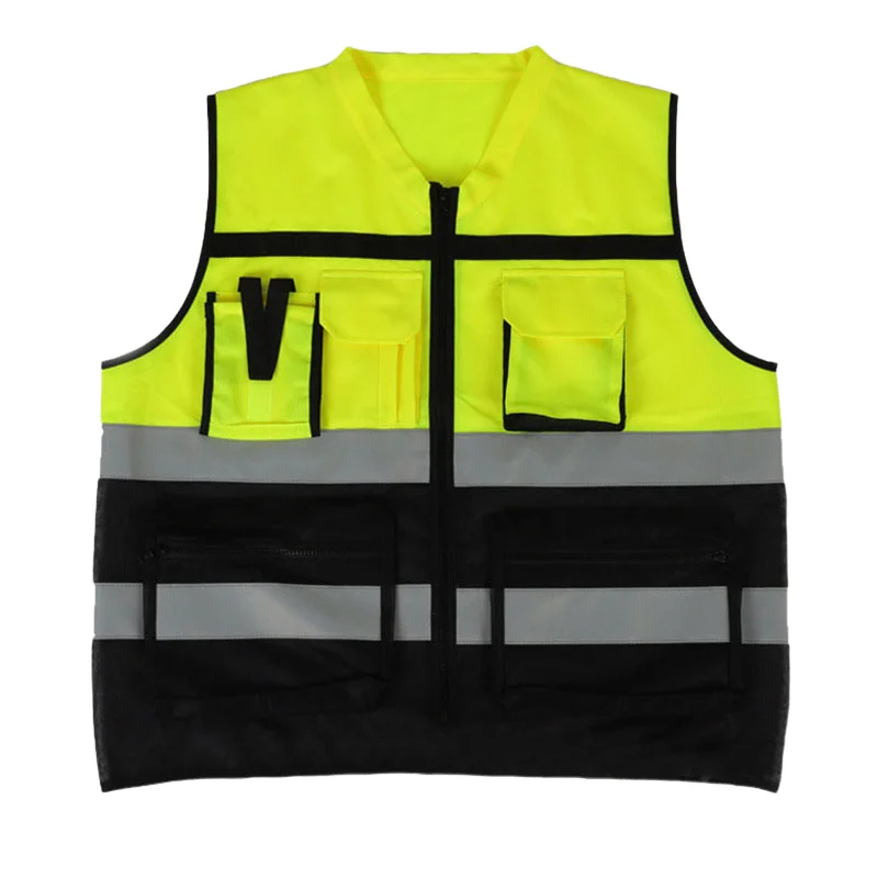 GreenReflectiveSafetyVestNightWorkSecurityRunningCyclingSafety