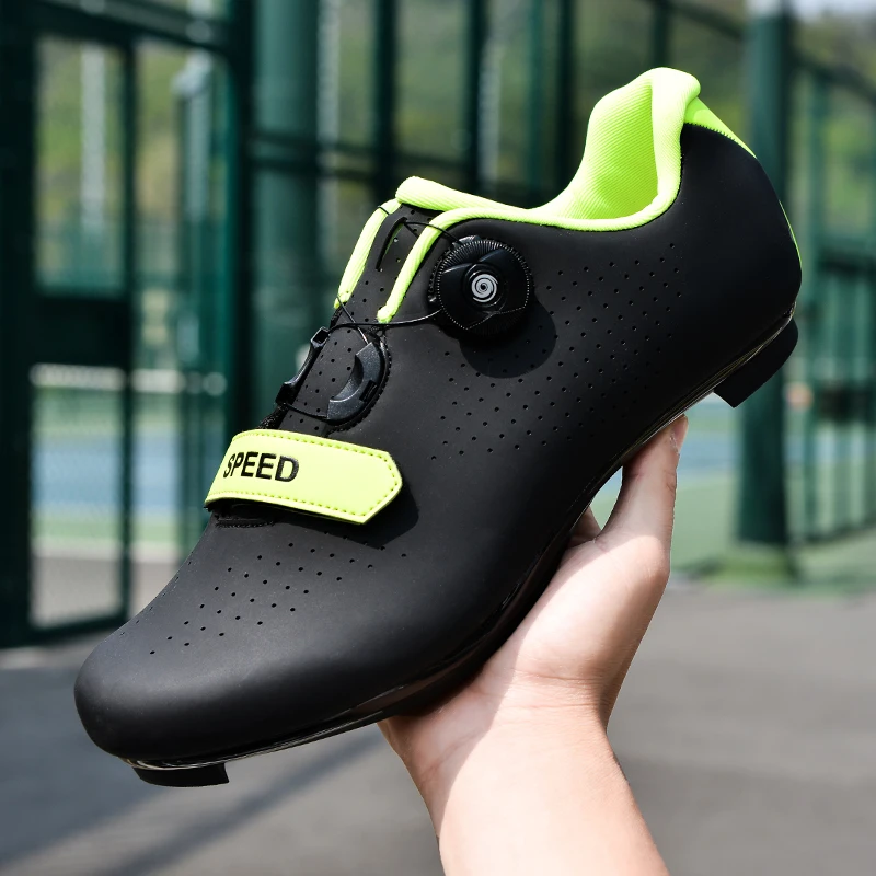 2023 Cycling Sneaker Mtb with Cleats Men Carbon Sports Speed Bike Shoes Women Mountain Racing Flat SPD Road Cycling Footwear