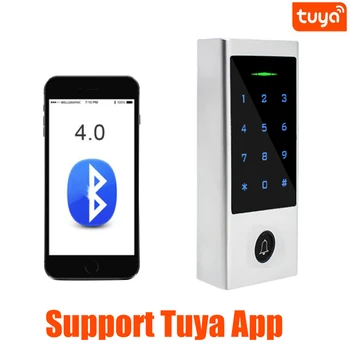 Tuya 앱 블루투스 도어락, IP68 방수, 지문 접근 제어, 독립형 키패드, 125Khz RFID 카드 도어 엔트리