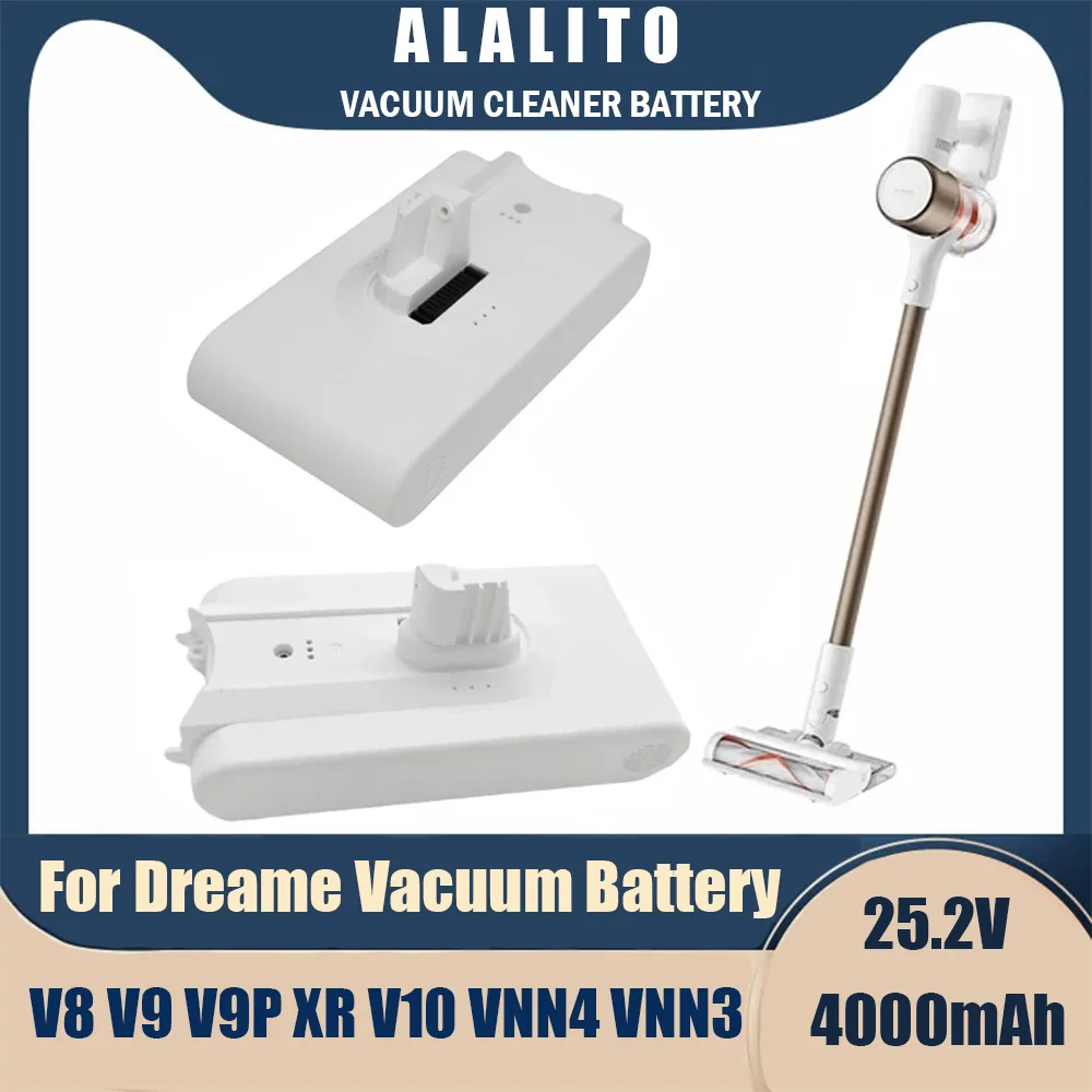 

New V9 V10 Lithium Battery for Dreame V8 V9 V10 V9P XR VVN3 VVN4 Handheld Cordless Vacuum Cleaner Parts Replacement Battery