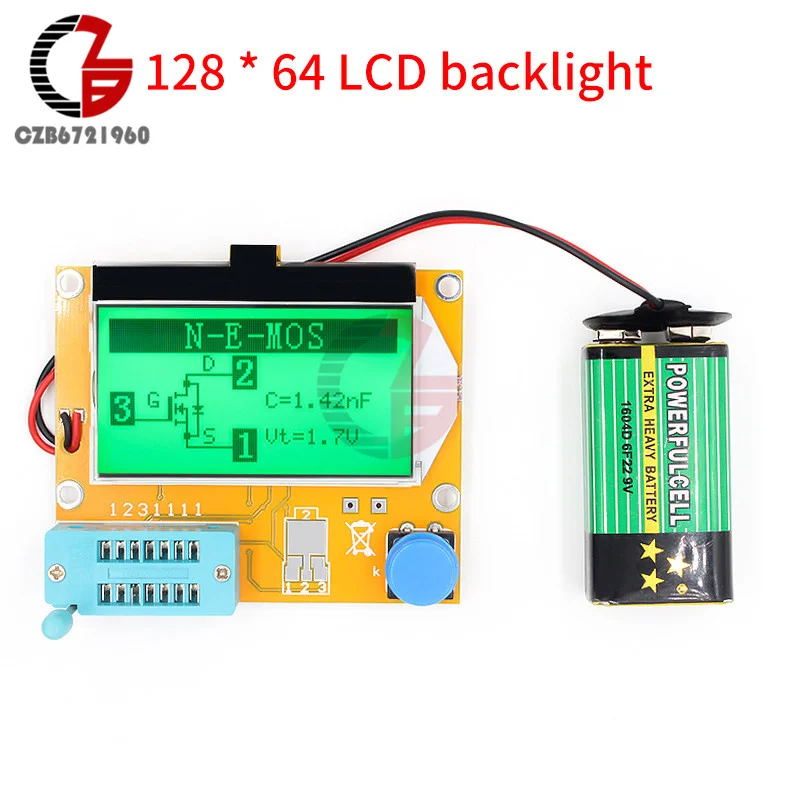 Multimetro Digitale Di Induttanza Del Scr Di Capacità Del Triodo Del Diodo Del Tester Del Transistor Del Tester Di Esr Di Lcr-T4 Con L'Esposizione Lcd