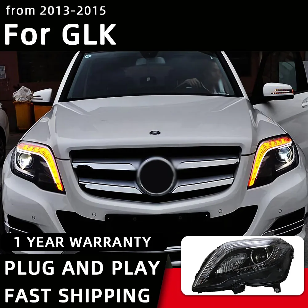 

Car Styling Headlights for Benz GLK GLK200 GLK260 GLK300 LED Headlight 2013-2015 Head Lamp DRL Signal Projector Lens Automotive