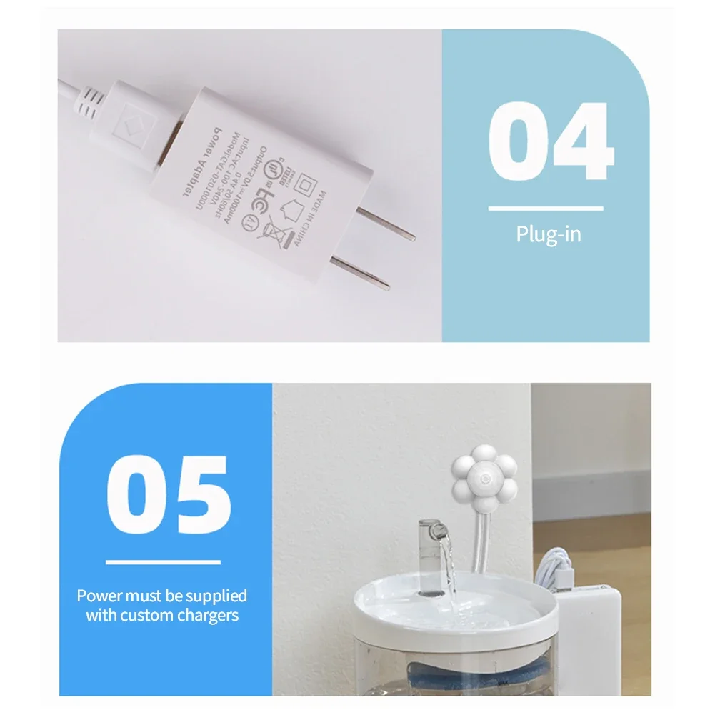 Pet Water Dispenser Automatic Home Motion Sensor Filter Fountain Universal Infrared USB Powered For Dog Cat