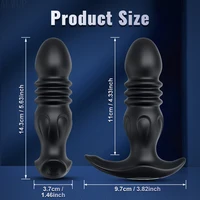 APP Drahtlose Thrusting Anal Vibrator für Männer Prostata-massagegerät Männliche Prostata Stimulato Vibrator Teleskop Sex Spielzeug für Frauen 2